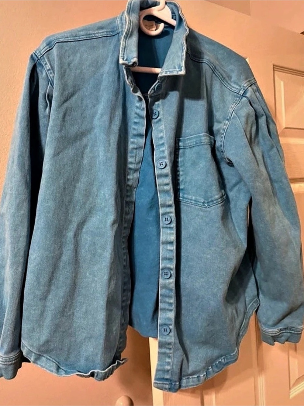 Skies are Blue Women's Blue Jean Jacket Like New